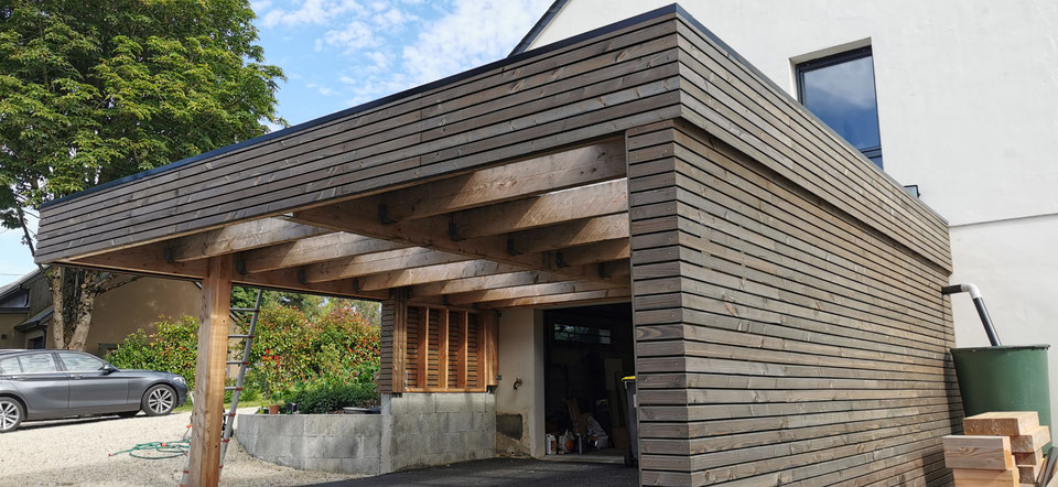 Carport bois a Pacé